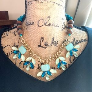 Taramanda Goldstones Gemstone Statement Necklace